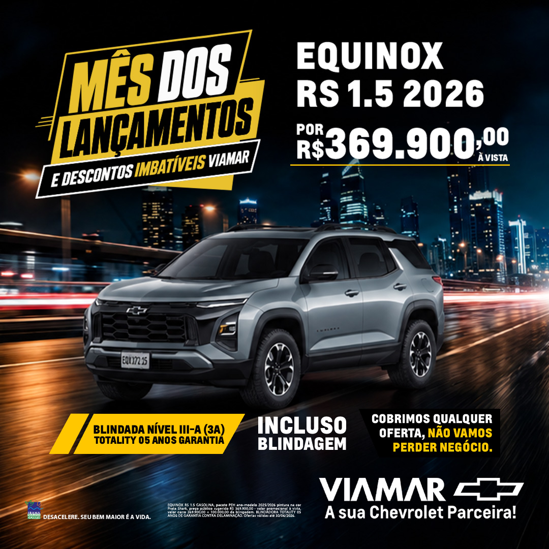 Oferta banner destaque EQUINOX RS 1.5 2026 BLINDADA