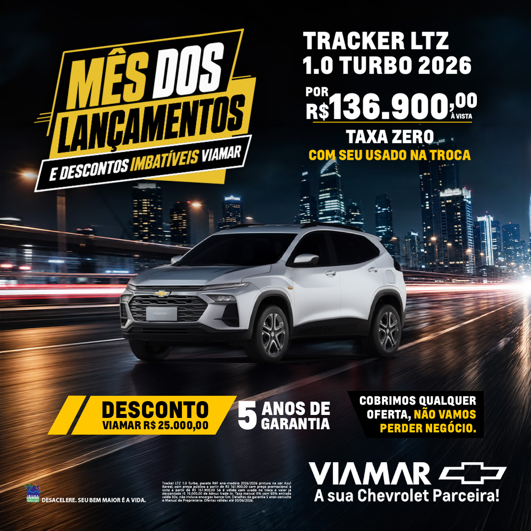 Oferta banner destaque TRACKER LTZ 2026