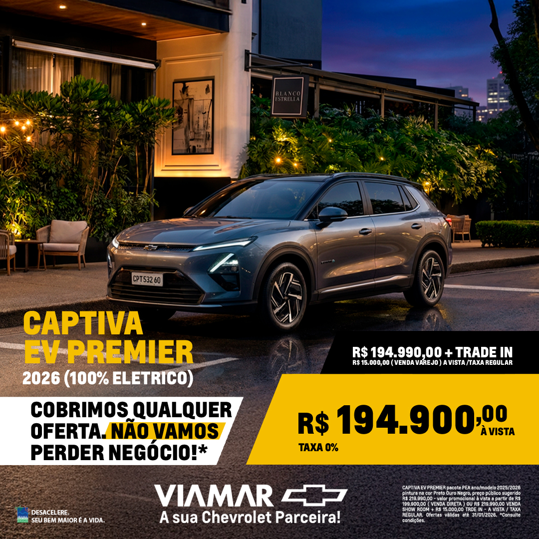 Oferta banner destaque CAPTIVA EV PREMIER ELÉTRICO