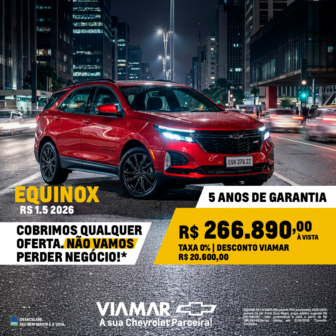 Oferta banner destaque EQUINOX RS 1.5 TURBO