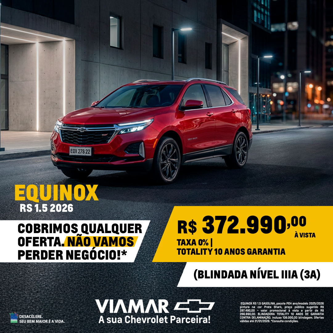 Oferta banner destaque EQUINOX RS 1.5 BLINDADO