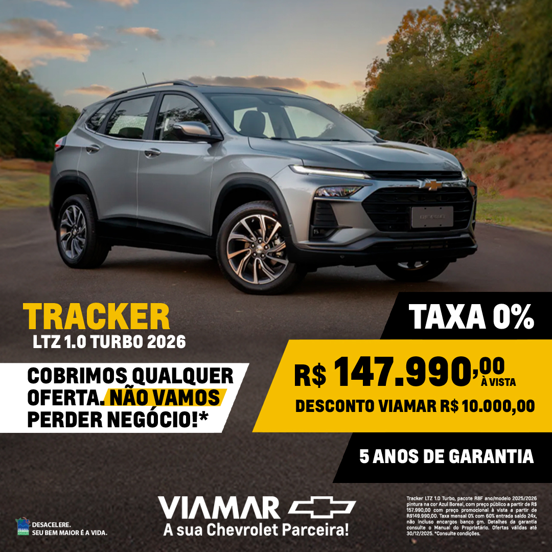 Oferta banner destaque TRACKER LTZ 1.0 TURBO