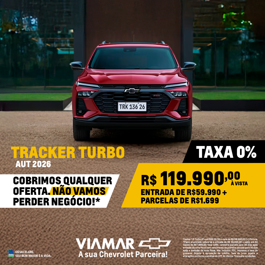 Oferta banner destaque TRACKER TURBO AUTOMÁTICO