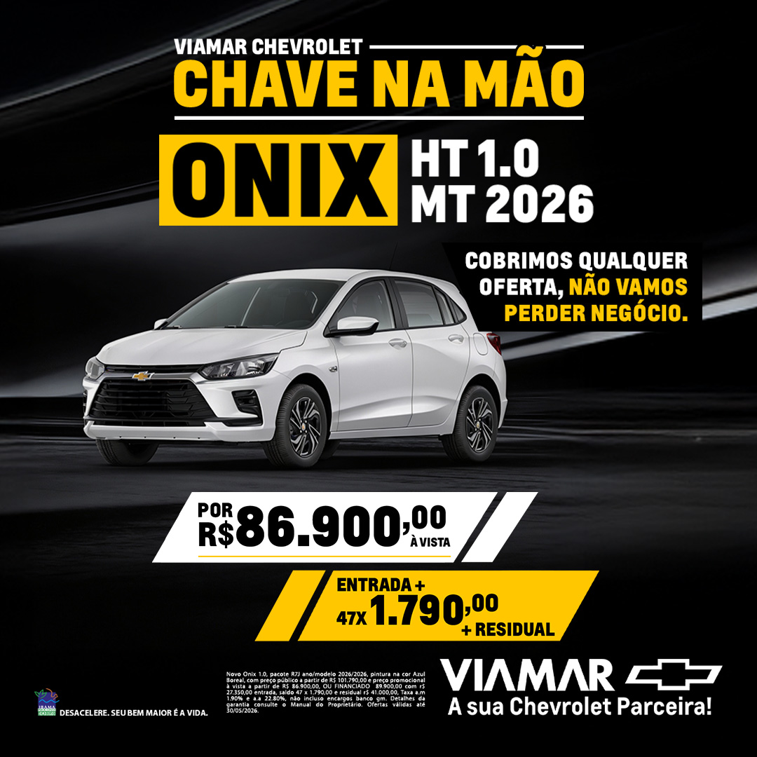 Oferta banner destaque ONIX HT 1.0 MT 2026