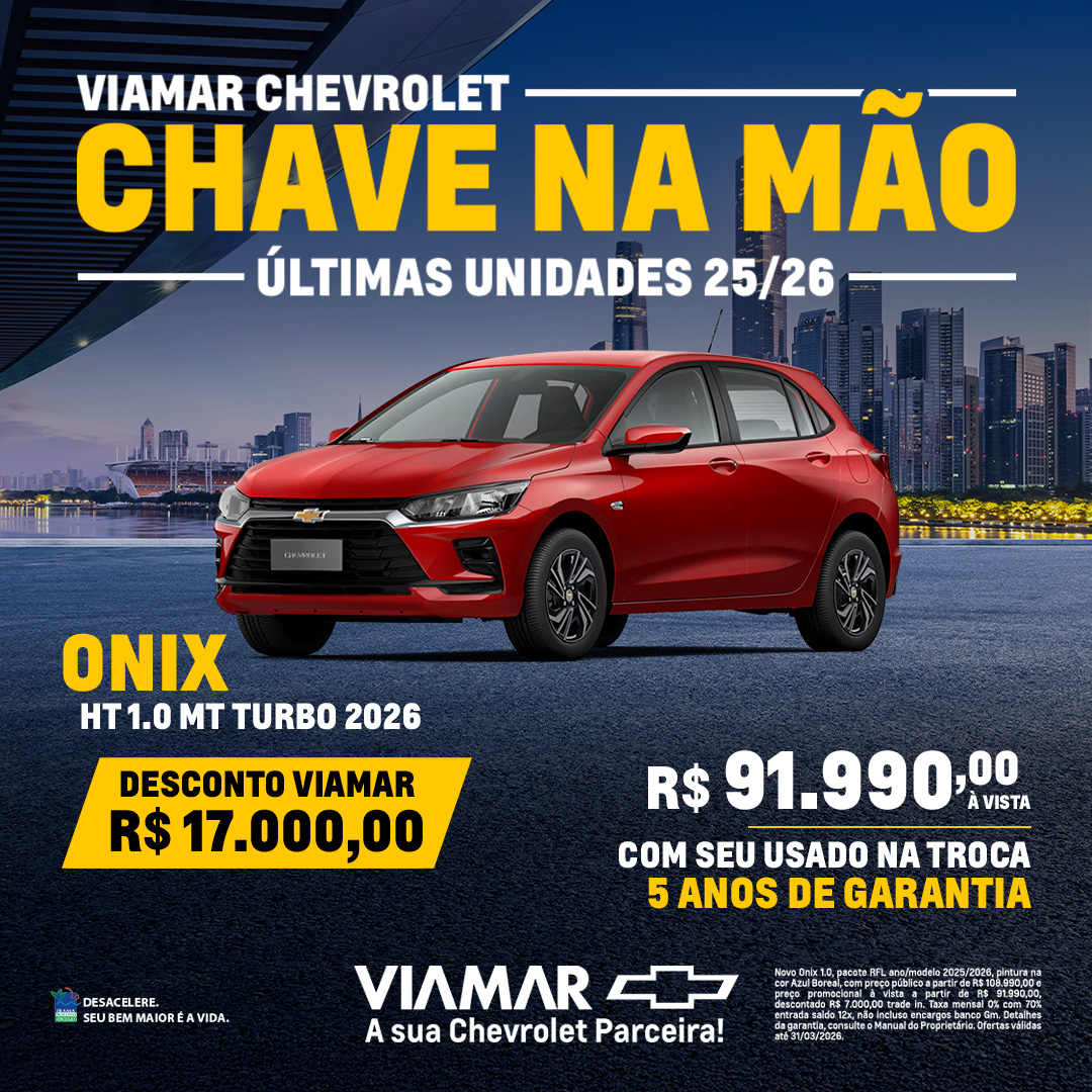 Oferta banner destaque ONIX HT MT TURBO